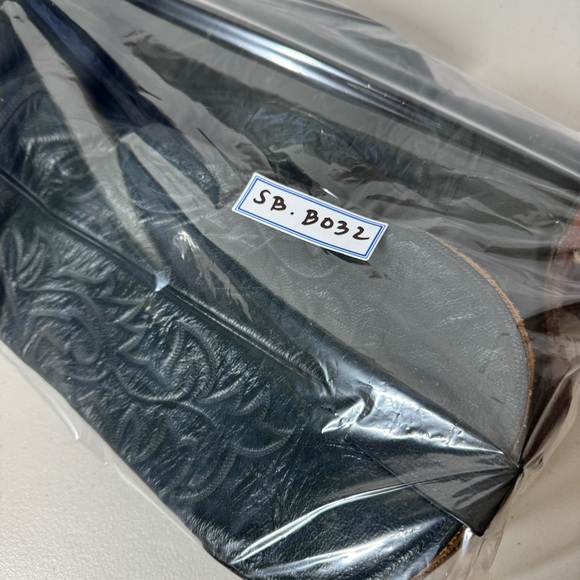 Vintage Biltrite Dark Green Leather Western Riding Cowboy Boots Size 10AA - Picture 15 of 16